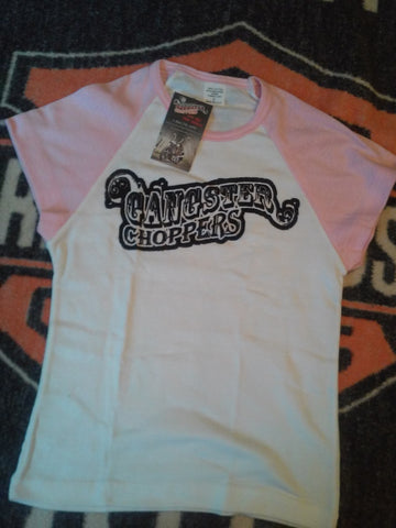 Ladies Pink Cap Short Sleeve Shirt